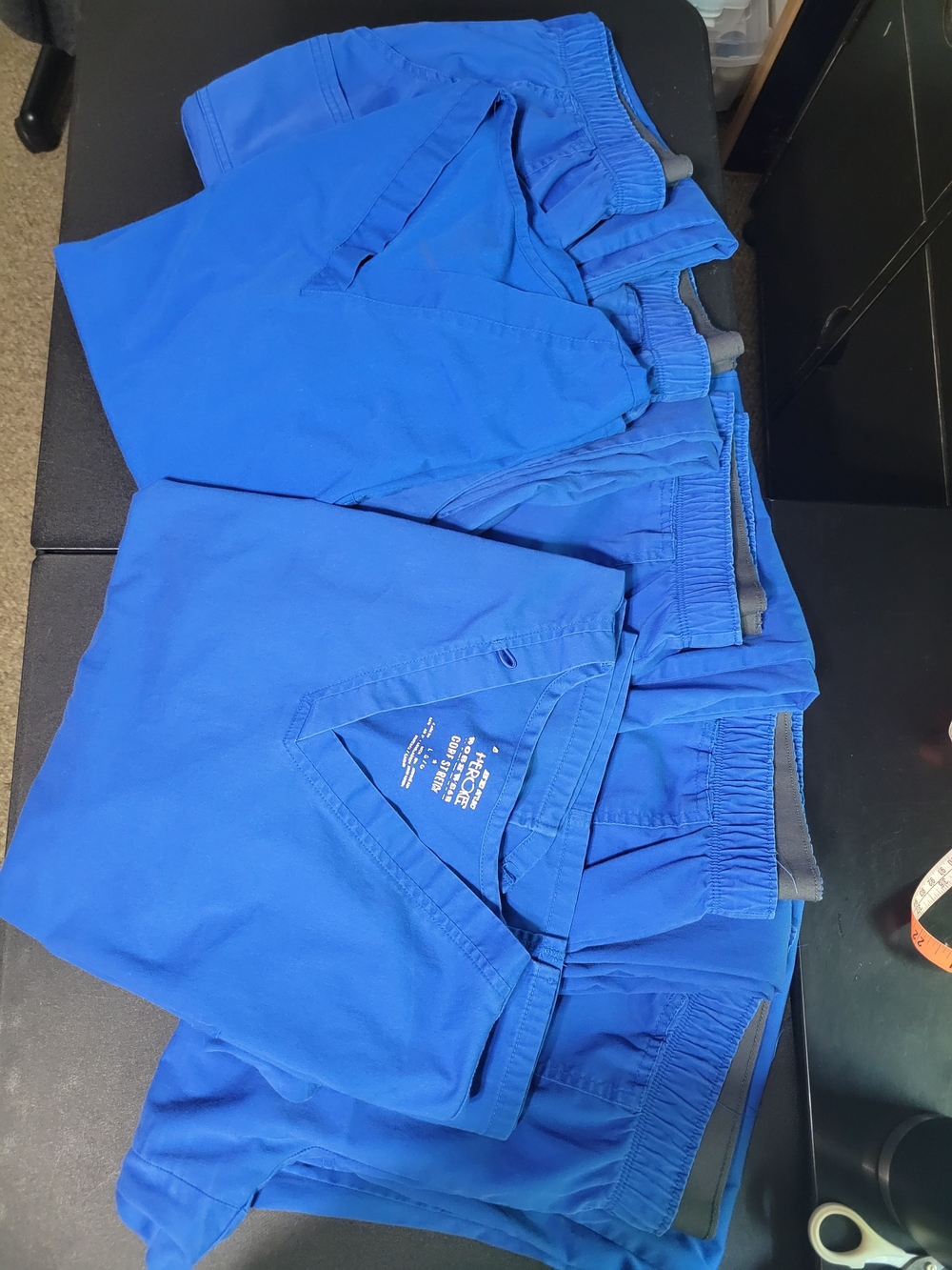 Womens Royal Blue Scrub Bottoms and Top Set